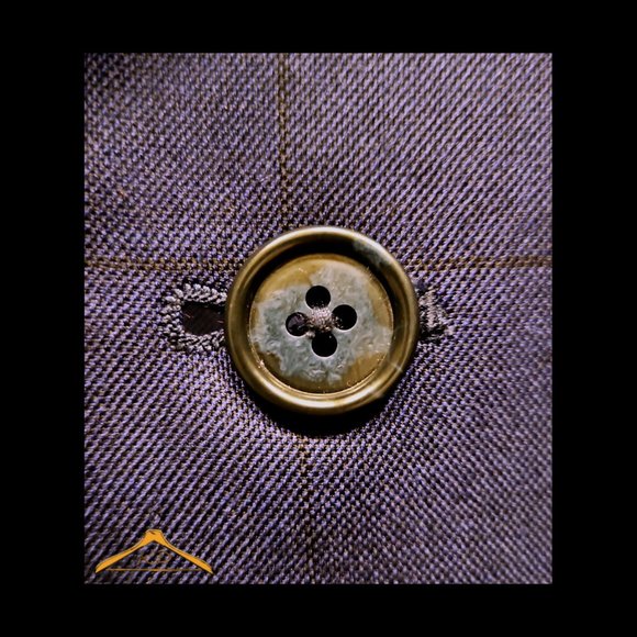 Jos. A. Bank Suit - 50R/45, Blue Windowpane Plaid, NWT - Picture 5 of 16